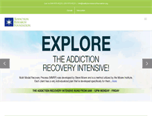 Tablet Screenshot of addictionresearchfoundation.org